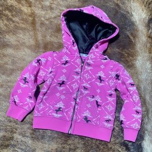 18 month Cowgirl Hardware zip hoodie